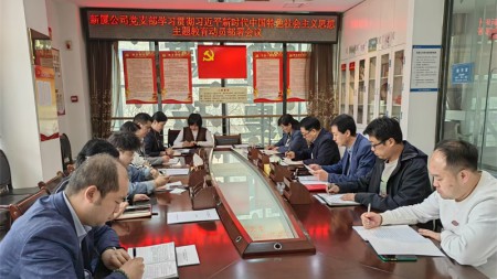 甘肅建投七建新廈公司黨支部召開(kāi)學(xué)習貫徹習近平新時(shí)代中國特色社會(huì )主義思想主題教育動(dòng)員部署會(huì )議